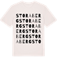 Vintage White t-shirt med Stora Berg ordlek t-shirt