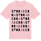 Pink Cotton t-shirt med Stora Berga ordlek t-shirt