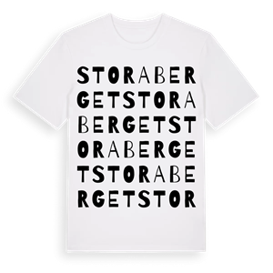 Stora Berget ordlek t-shirt – ekologisk bomull t-shirt från Pinshirt