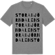 Mid Heather Gray t-shirt med Stora Björndalen ordlek t-shirt