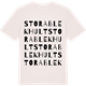 Vintage White t-shirt med Stora Blekhult ordlek t-shirt