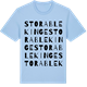 Blue Soul t-shirt med Stora Blekinge ordlek t-shirt