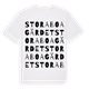 Stora Boagärdet ordlek t-shirt