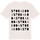 Vintage White t-shirt med Stora Boda ordlek t-shirt
