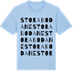 Blue Soul t-shirt med Stora Bodane ordlek t-shirt
