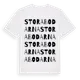 White t-shirt med Stora Bodarna ordlek t-shirt
