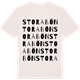 Vintage White t-shirt med Stora Bön ordlek t-shirt