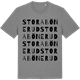 Mid Heather Gray t-shirt med Stora Bönerud ordlek t-shirt