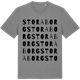 Mid Heather Gray t-shirt med Stora Borg ordlek t-shirt