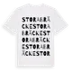 White t-shirt med Stora Bräcke ordlek t-shirt