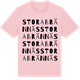 Pink Cotton t-shirt med Stora Brännäs ordlek t-shirt