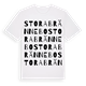 White t-shirt med Stora Brännebo ordlek t-shirt