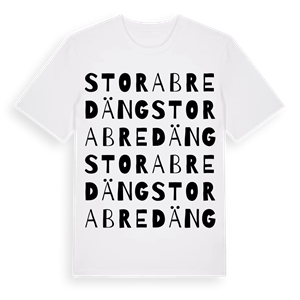 Stora Bredäng ordlek t-shirt – ekologisk bomull t-shirt från Pinshirt