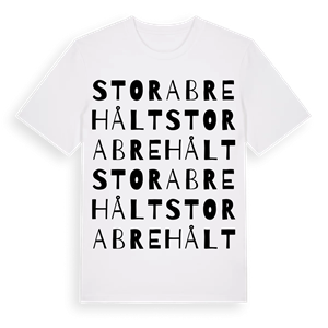 Stora Brehålt ordlek t-shirt – ekologisk bomull t-shirt från Pinshirt
