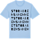 Blue Soul t-shirt med Stora Bremsahemmet ordlek t-shirt