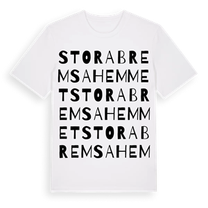 Stora Bremsahemmet ordlek t-shirt – ekologisk bomull t-shirt från Pinshirt