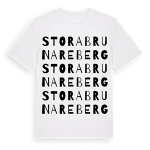 Stora Brunareberg ordlek t-shirt – ekologisk bomull t-shirt från Pinshirt