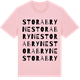 Pink Cotton t-shirt med Stora Bryne ordlek t-shirt