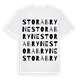White t-shirt med Stora Bryne ordlek t-shirt