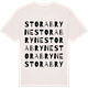 Vintage White t-shirt med Stora Bryne ordlek t-shirt