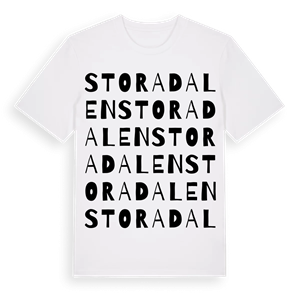 Stora Dalen ordlek t-shirt – ekologisk bomull t-shirt från Pinshirt