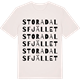 Vintage White t-shirt med Stora Dalsfjället ordlek t-shirt