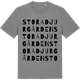 Mid Heather Gray t-shirt med Stora Djurgården ordlek t-shirt