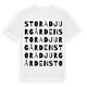 Stora Djurgården ordlek t-shirt