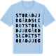 Blue Soul t-shirt med Stora Djurgårdsledet ordlek t-shirt