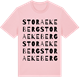 Pink Cotton t-shirt med Stora Ekeberg ordlek t-shirt