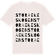 Vintage White t-shirt med Stora Ekeskogen ordlek t-shirt