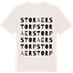 Vintage White t-shirt med Stora Erstorp ordlek t-shirt