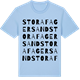Blue Soul t-shirt med Stora Fagersand ordlek t-shirt