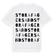 Stora Fagersand ordlek t-shirt