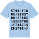 Blue Soul t-shirt med Stora Färgeåsen ordlek t-shirt
