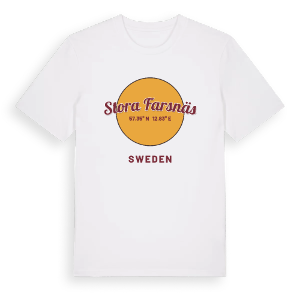 Stora Farsnäs cirkel t-shirt – ekologisk bomull t-shirt från Pinshirt