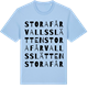 Blue Soul t-shirt med Stora Fårvallsslätten ordlek t-shirt