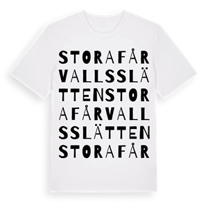 Stora Fårvallsslätten ordlek t-shirt – ekologisk bomull t-shirt från Pinshirt