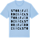 Blue Soul t-shirt med Stora Fjärdebäck ordlek t-shirt
