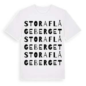 Stora Flågeberget ordlek t-shirt – ekologisk bomull t-shirt från Pinshirt