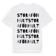 White t-shirt med Stora Fönhult ordlek t-shirt
