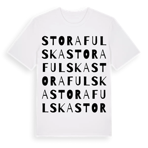 Stora Fulska ordlek t-shirt – ekologisk bomull t-shirt från Pinshirt