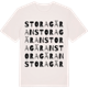 Vintage White t-shirt med Stora Gäran ordlek t-shirt