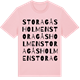 Pink Cotton t-shirt med Stora Gåsholmen ordlek t-shirt