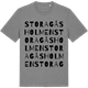Mid Heather Gray t-shirt med Stora Gåsholmen ordlek t-shirt