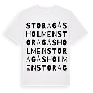 Stora Gåsholmen ordlek t-shirt – ekologisk bomull t-shirt från Pinshirt