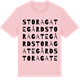 Pink Cotton t-shirt med Stora Gategård ordlek t-shirt