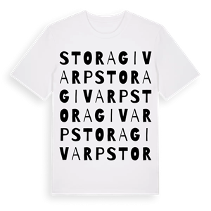 Stora Givarp ordlek t-shirt – ekologisk bomull t-shirt från Pinshirt