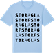 Blue Soul t-shirt med Stora Glastorp ordlek t-shirt