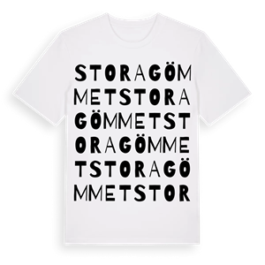 Stora Gömmet ordlek t-shirt – ekologisk bomull t-shirt från Pinshirt